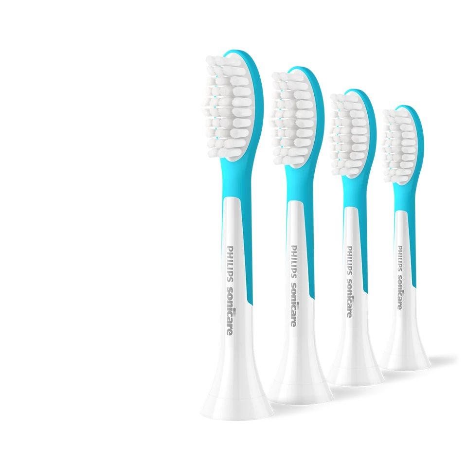 Hambahari Philips  Replacement brush heads | HX6044/90 Sonicare For Kids7+ | Heads | For kids | Number of brush heads included 4 | White/Blue