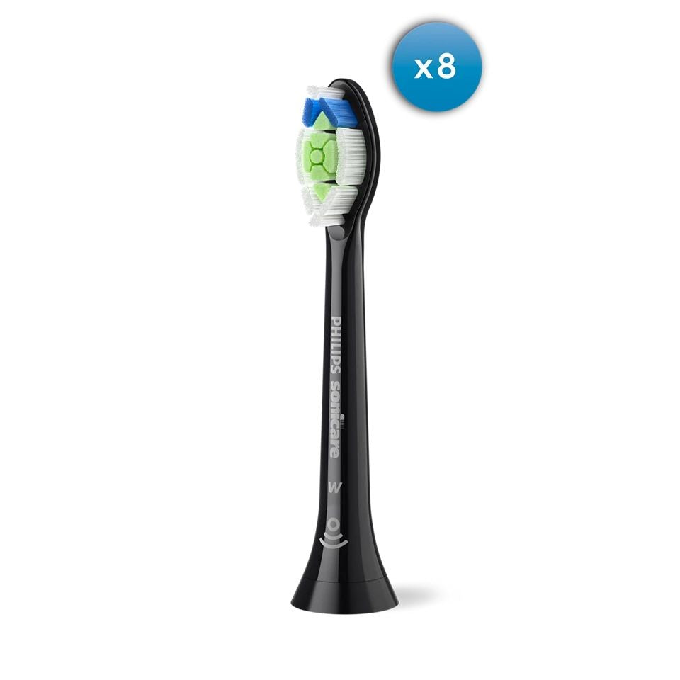 Toothbrush Philips  Replacement brush heads | HX6068/88 Sonicare Optimal White | Heads | For adults | Number of brush heads included 8 | Black