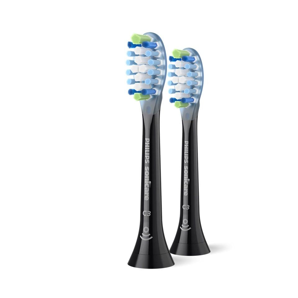 Hambahari Philips  Replacement brush heads | HX9042/88 Sonicare Premium Plaque Defence | Heads | For adults | Number of brush heads included 2 | Black