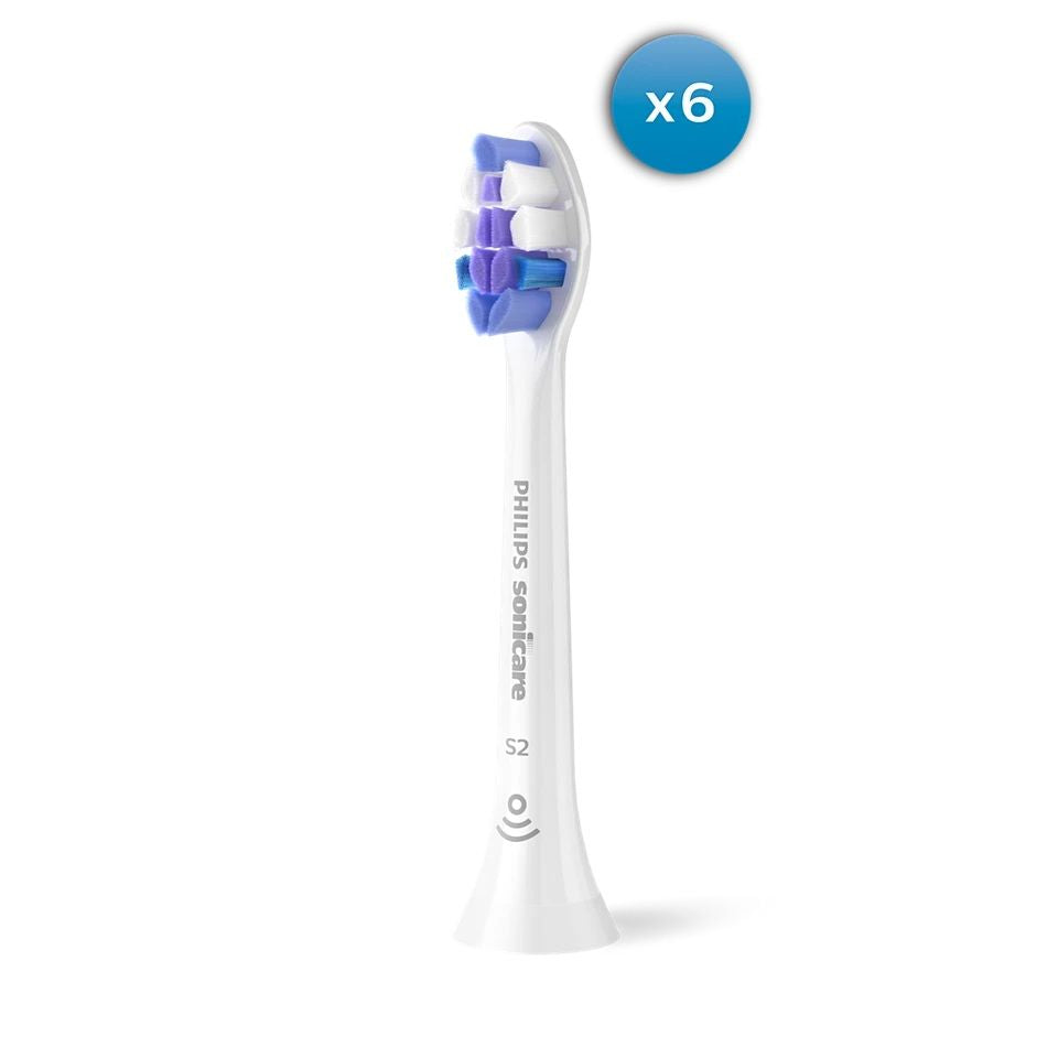 Зубная щётка Philips  Replacement brush heads | HX6056/87 Sonicare Sensitive | Heads | For adults | Number of brush heads included 6 | White