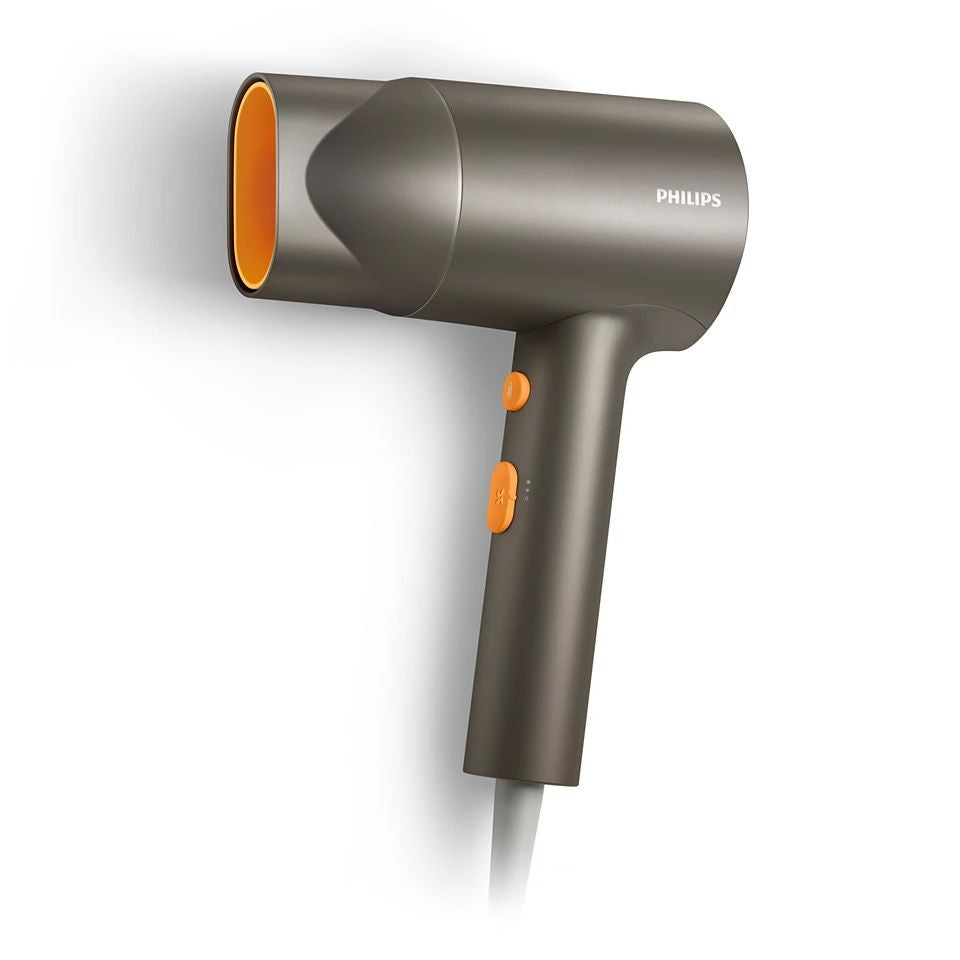 Здравоохранение Philips  Hair Dryer | BHD321/00 3000 Series | 1600 W | Number of temperature settings 2 | Ionic function | Grey/Orange