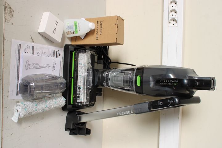 Пылесос Bissell  SALE OUT.  Crosswave HydroSteam Pet Select Corded |  All-in one Multi-Surface Cleaner | 3527N Crosswave HydroSteam Pet Select | Corded operating | Washing function | 1100 W | N/A V | Titanium/Black/Silver/Lime | DEMO