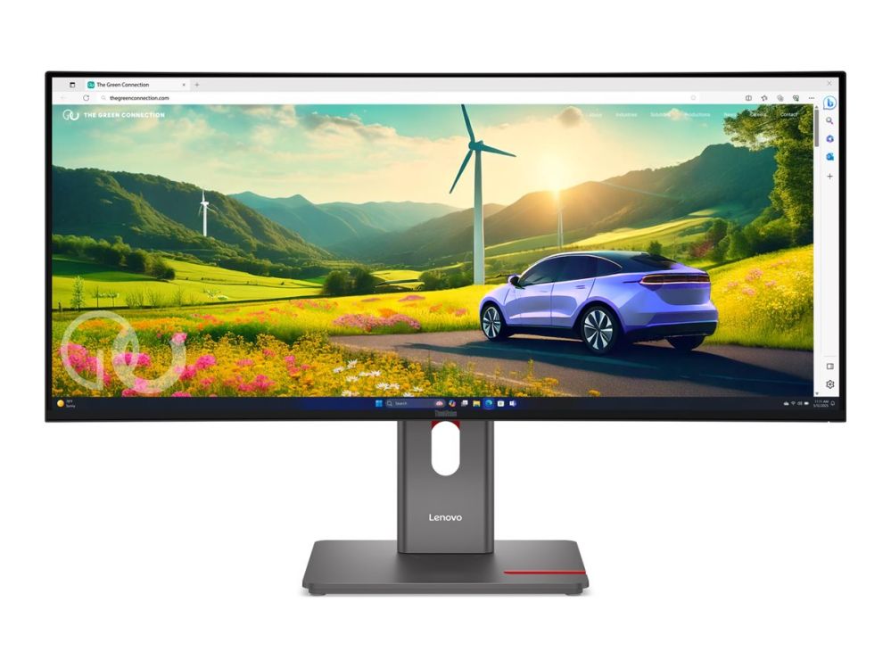 Monitor Lenovo  ThinkVision | P34WD-40 | 34 " | IPS | 21:9 | 120 Hz | 4 ms | 3440x1440 pixels | 350 cd/m² | HDMI ports quantity 1 | Eclipse black | Warranty 36 month(s)