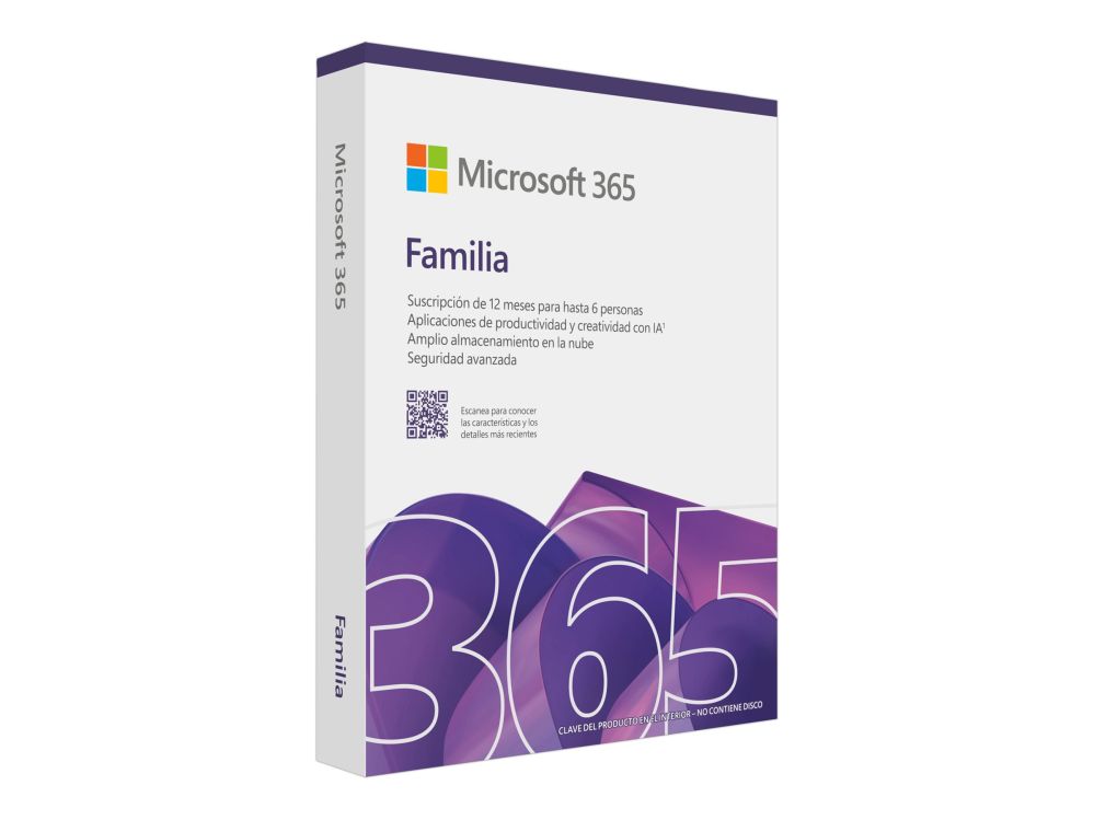 Nutikell Microsoft  ® M365 Family Subscription FY25H2 Online Product Key License 1 License Eurozone Downloadable ESD NR 1 Year |