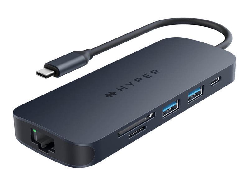 Беспроводные наушники HYPER  | Drive Next 8 Port USB-C Hub, 140W | Ethernet LAN (RJ-45) ports 1 | HDMI ports quantity 1