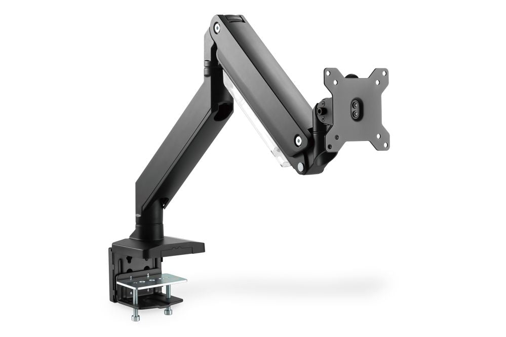 Teleri kinnitus Digitus  Desk Mount | Universal Single Monitor Mount with Gas Spring and Clamp Mount | Adjustable Height, Rotate, Tilt, Swivel | 15-35 " | Maximum weight (capacity) 15 kg | Black