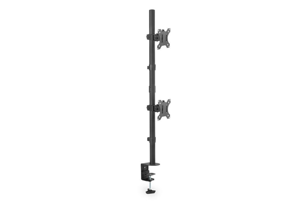 Teleri kinnitus Digitus  Desk Mount | DA-90438 | Adjustable Height, Rotate, Tilt, Swivel | 17-32 " | Maximum weight (capacity) 2x8 kg | Black