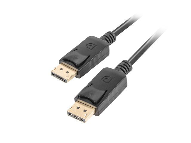 Kaabel Lanberg  DisplayPort Cable 19 Pin V1.2 4K, 3 m | CA-DPDP-10CC-0030-BK | DisplayPort to DisplayPort