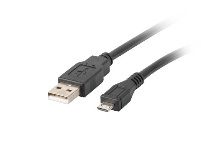 Cable Lanberg  Micro USB to USB Type-A 2.0 Cable, 1 m | CA-USBM-10CC-0010-BK | Micro USB to USB Type-A