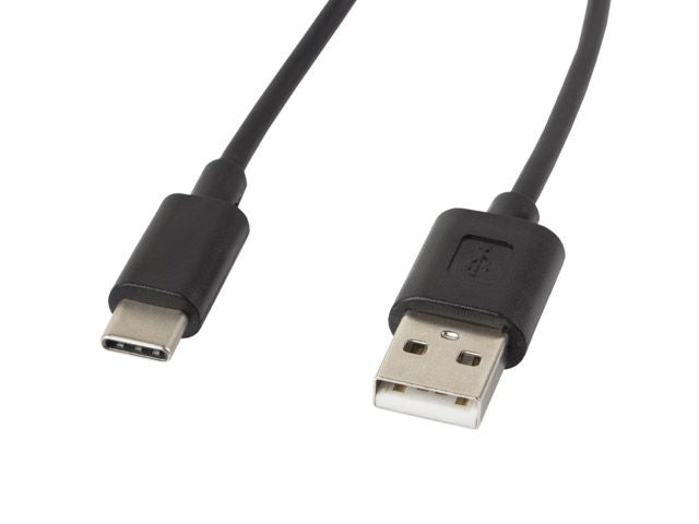 Кабель Lanberg  USB Type-A to USB Type-C 2.0 Cable, 1.8 m | CA-USBO-10CC-0018-BK | USB Type-A to USB Type-C