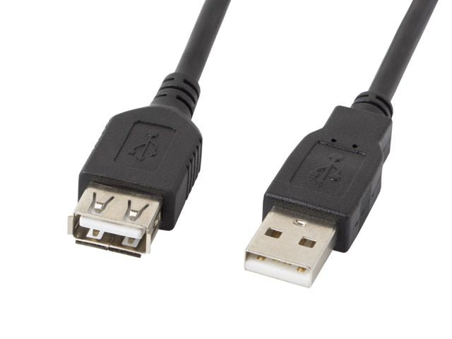 Кабель Lanberg  USB-A 2.0 Cable, 3 m | CA-USBE-10CC-0030-BK | USB Type-A to USB Type-A