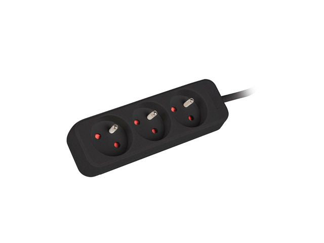 Серверы Lanberg  Cable Power Strip, 3X French Outlets Quality-Grade Copper, 1.5 m | PS0-03E-0150-BK