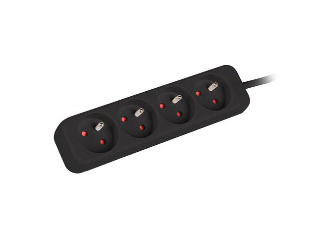 Servers Lanberg  Cable Power Strip, 4X French Outlets Quality-Grade Copper, 1.5 m | PS0-04E-0150-BK