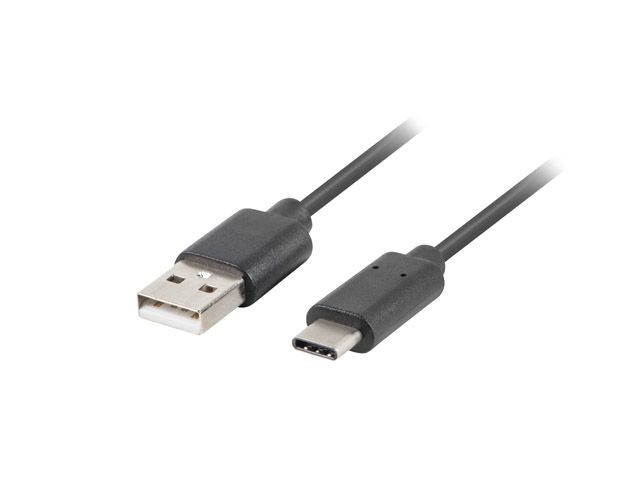 Kaabel Lanberg  USB-C to USB-A2.0 Cable Black QC 3.0, 1.8 m | CA-USBO-20CU-0018-BK | USB Type-A to USB Type-C
