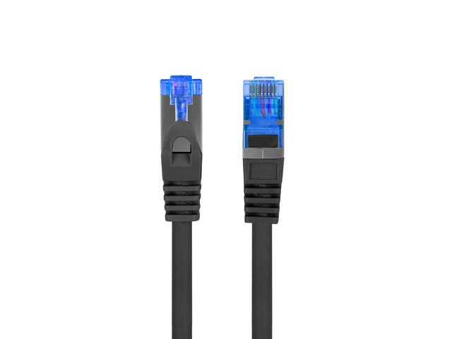 Аксессуар для мониторов Lanberg  Patchcord Cat.6A S/FTP LSZH CCA Black Fluke Passed | PCF6A-10CC-0050-BK | 0.5 m