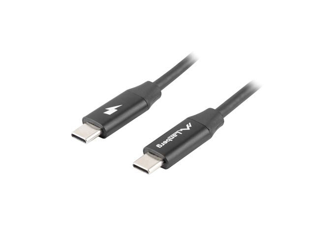 Monitori tarvik Lanberg  USB-C 2.0 Cable, Quick Charge 4.0 | CA-CMCM-40CU-0018-BK | USB Type-C to USB Type-C | 1.8 m