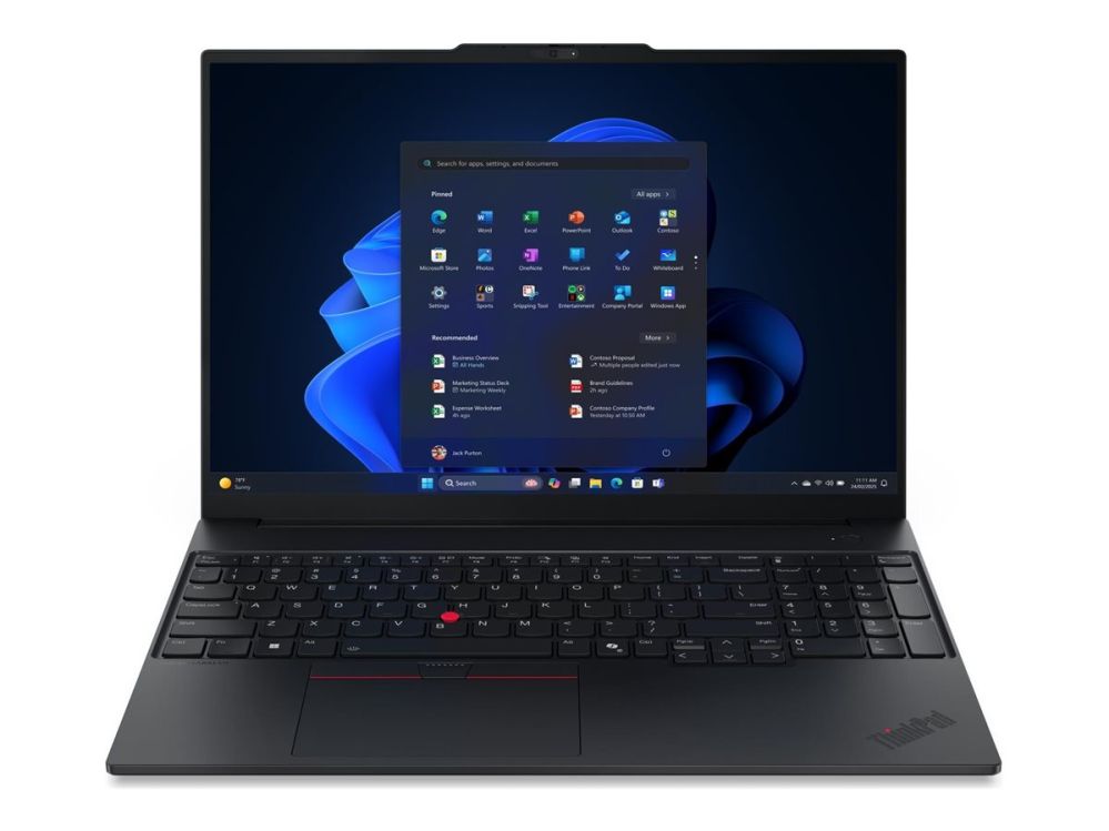 Портативный компьютер Lenovo  ThinkPad E16 Gen 3 16 WUXGA AMD R5 230/16GB/512GB/AMD Radeon 760M/WIN11 Pro/ENG Backlit kbd/Black/FP/3Y Warranty |
