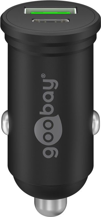 Laadija Goobay  61739 Dual-USB Car Fast Charger USB-C PD, 45 W