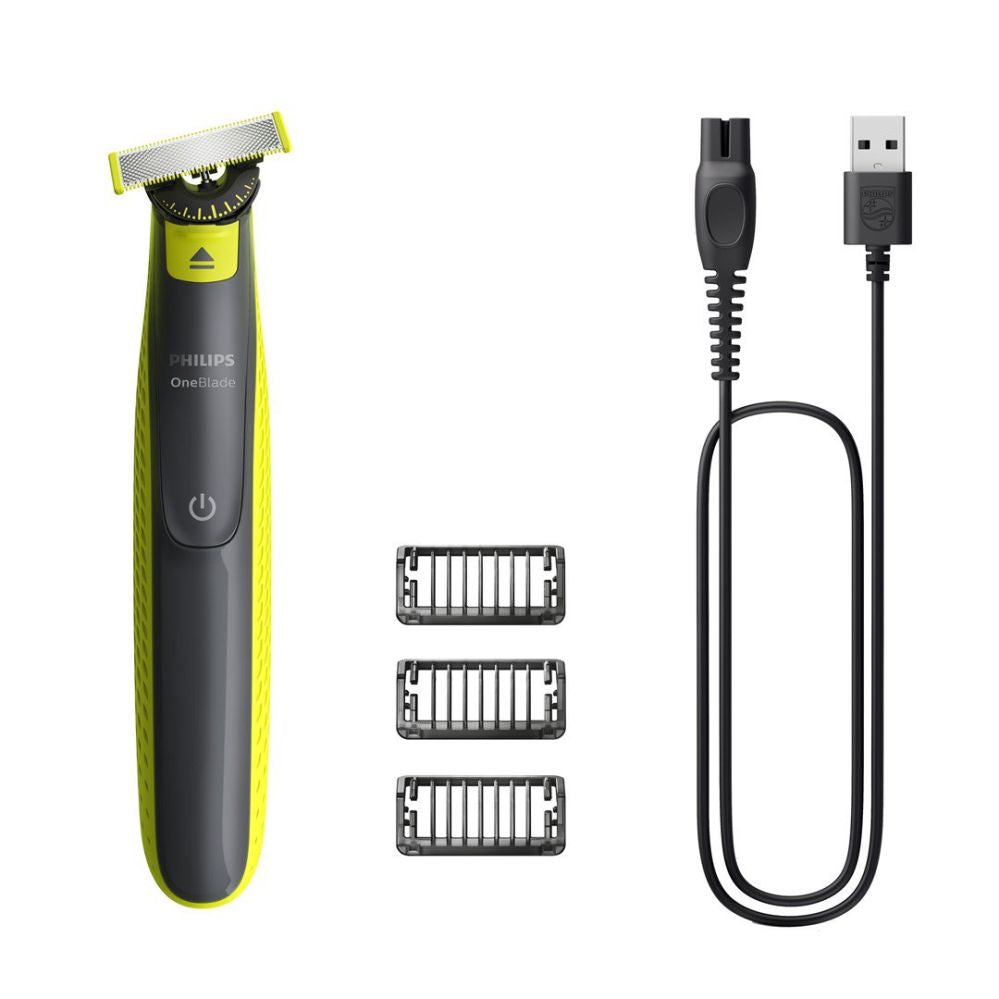 Raseerijad Philips  Shaver | QP2724/23 OneBlade | Operating time (max) 45 min | Wet & Dry | NiMH | Black/Lime