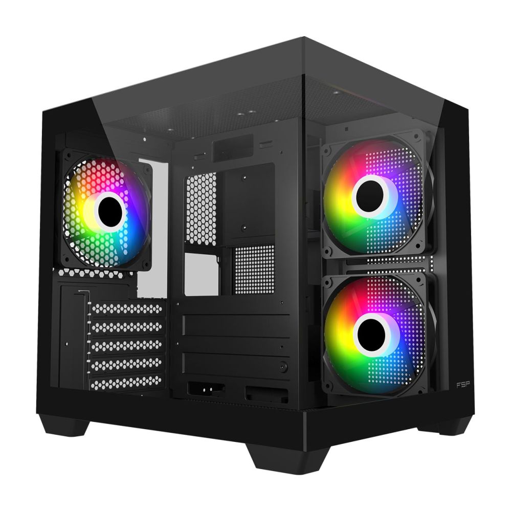 Arvuti korpus Fortron  Case | S140-BA | Black | Mini-ITX, uATX(M-ATX) | Power supply included No