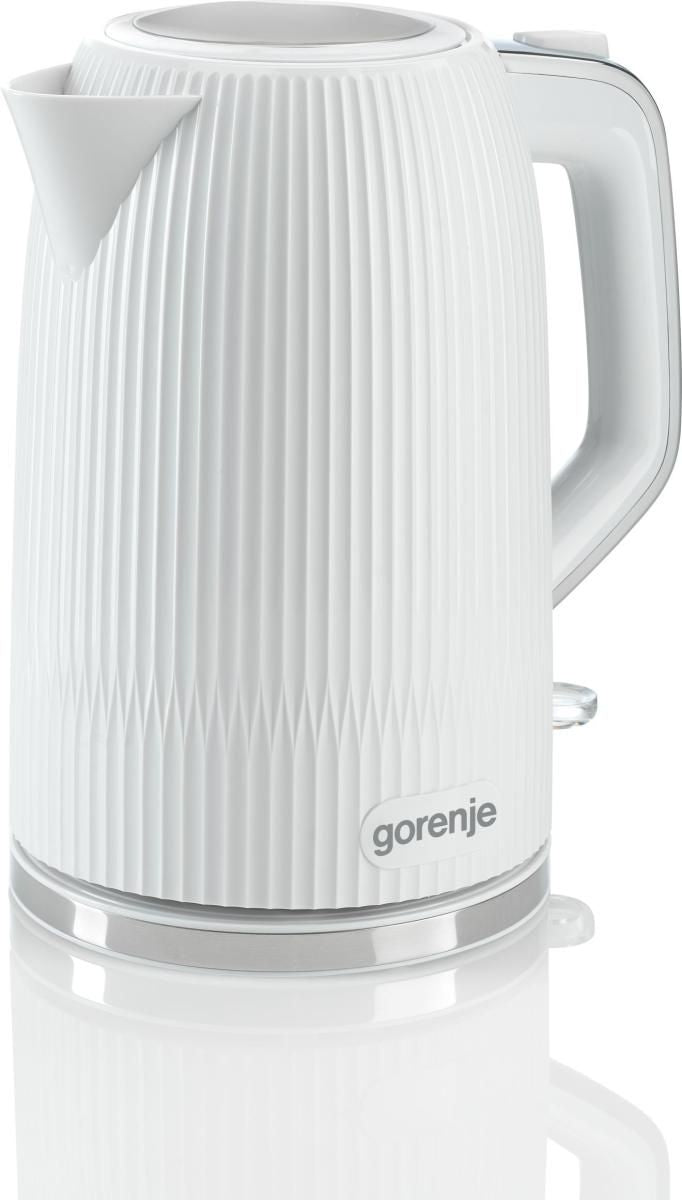 Чайник GORENJE  Kettle | K17DPW | Electric | 2200 W | 1.7 L | Stainless steel | 360° rotational base | White