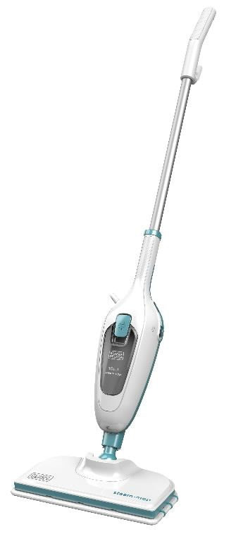 Другая малая бытовая техника Black & Decker  | Steam mop | FSMH13E10-QS | Power 1300 W | Water tank capacity 0.38 L | White/Blue