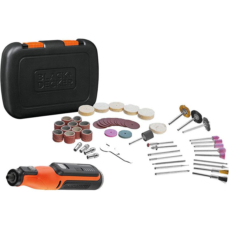 Muud väikesed kodumasinad Black & Decker  8V Cordless Rotary Tool With Kit Box | BCRT8IK-XJ