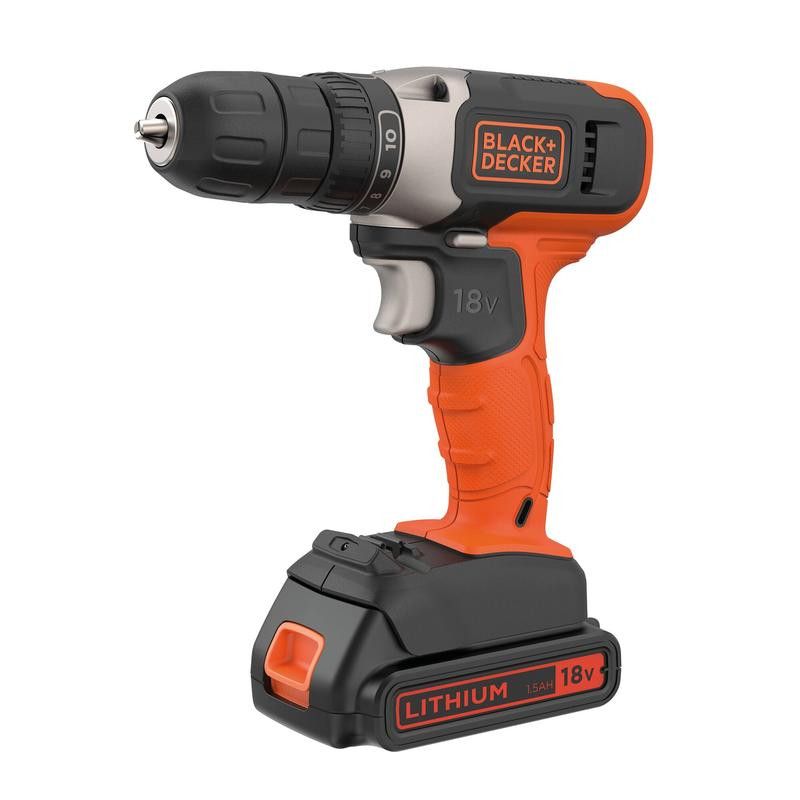 Рыболовные товары Black & Decker  | Cordless Drill Driver | BCD001C1-QW | 18 V | 1.5 Ah | Lithium