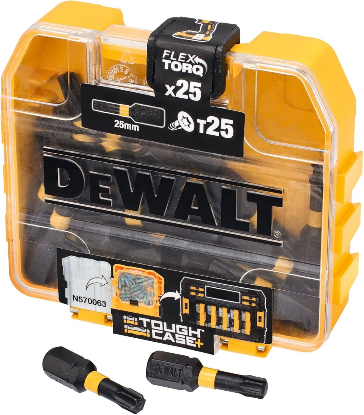 Jahutid DeWALT  DT70558T-QZ Extreme FLEXTORQ 25pc Set T25 25mm in Small Bulk Storage Case