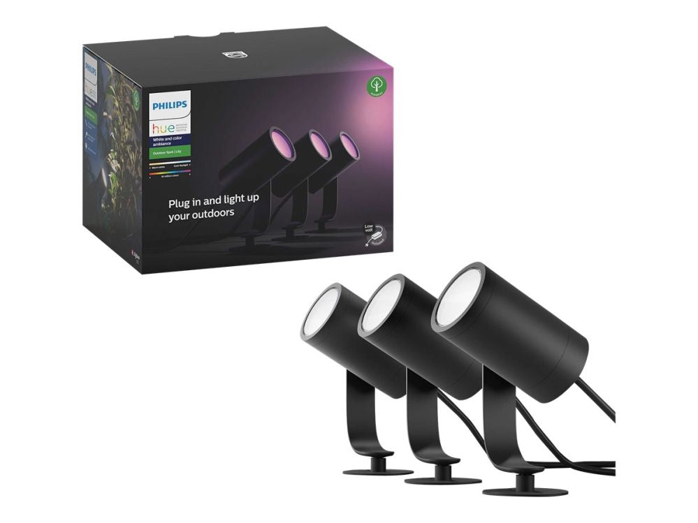 Laualamp Philips Hue  Lily Outdoor Spot base set 3x8W 24V | Hue White and Color Ambiance