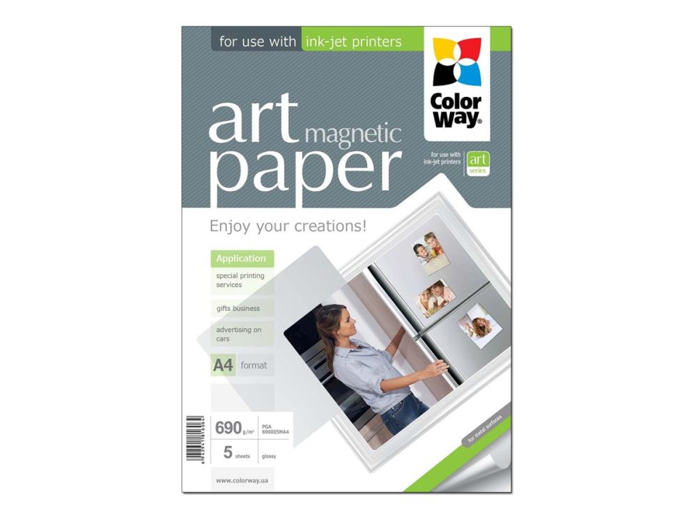 Kontoritarbed ColorWay  ART Glossy Magnetic Photo Paper A4 690 g/m²