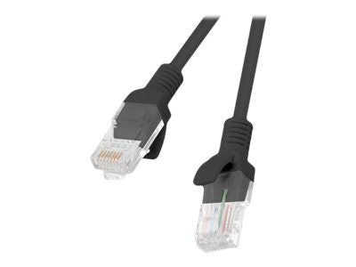 Monitor accessory Lanberg  Patchcord CAT.5E UTP 0.25M black fluke passed