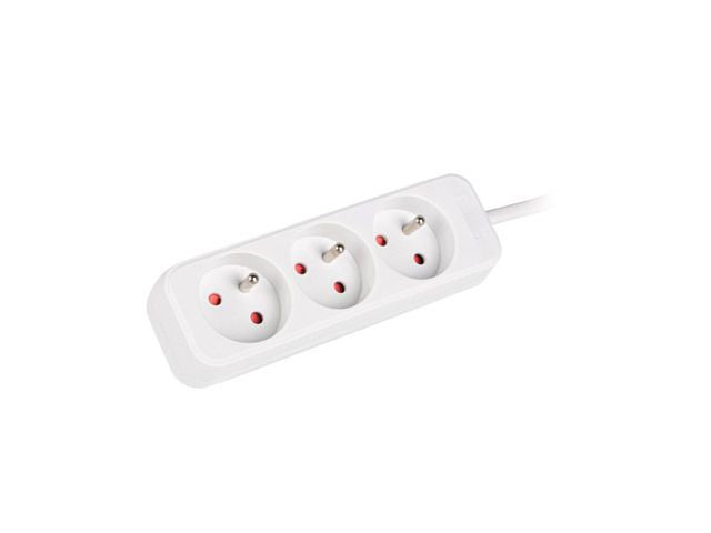 Servers Lanberg  Cable Power Strip 3M 3X French Outlets Quality-Grade Copper | PS0-03E-0300-W