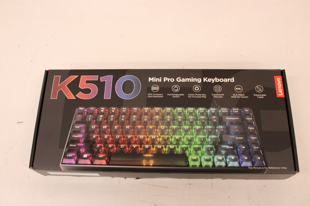 Computer keyboard Lenovo  SALE OUT.  Accessories Legion K510 Mini Pro Gaming Keyboard (US English) |  Legion K510 Mini Pro | Gaming Keyboard | Wired | US English | DEMO