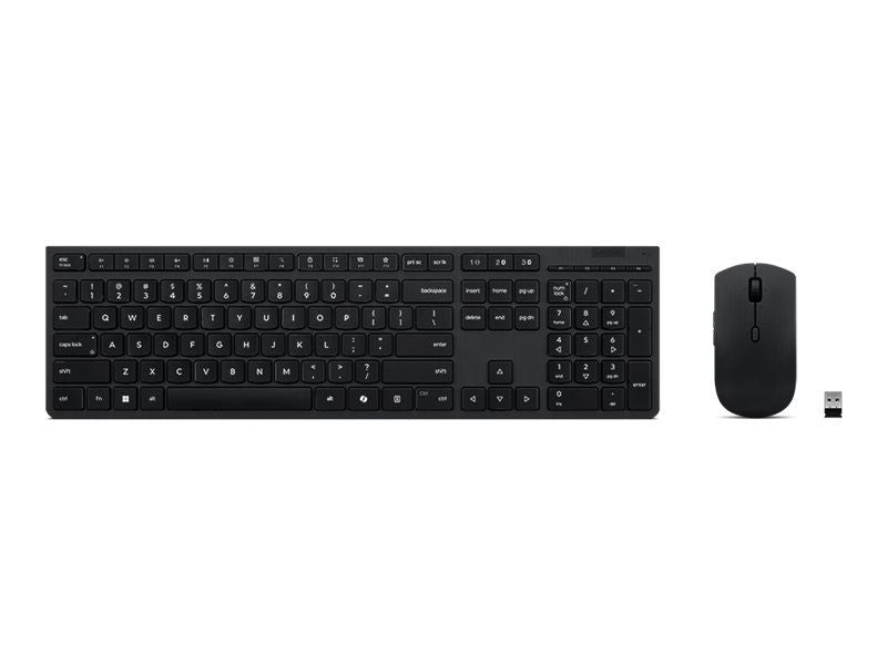 Компьютерная клавиатура Lenovo  Professional Wireless Rechargeable Combo Keyboard and Mouse-Nordic |
