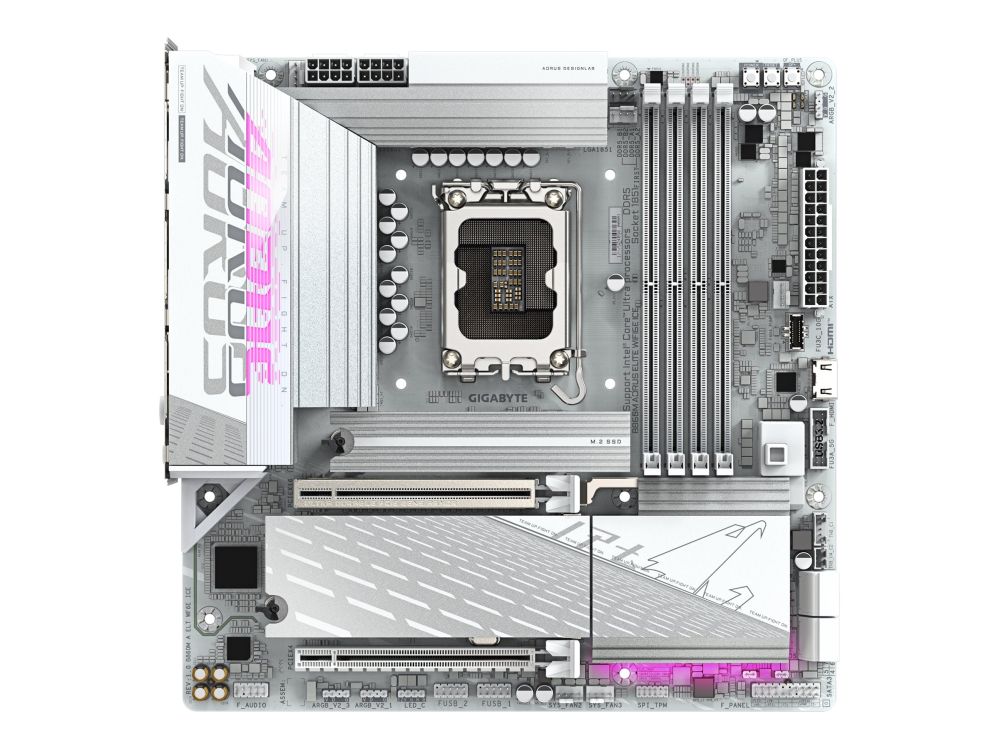 Intel protsessori emaplaat Gigabyte  B860M AORUS ELITE WIFI6E ICE |