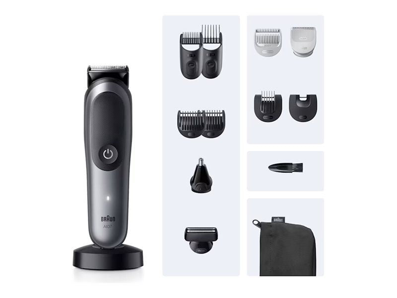 Juukselõikur Braun  Multi Groomer AIO7560 BlkSpcGry |