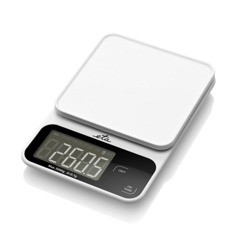 Kitchen scales ETA  Kitchen Scale | Popi 677090000 | Maximum weight (capacity) 5 kg | Graduation 1 g | Display type LCD | White