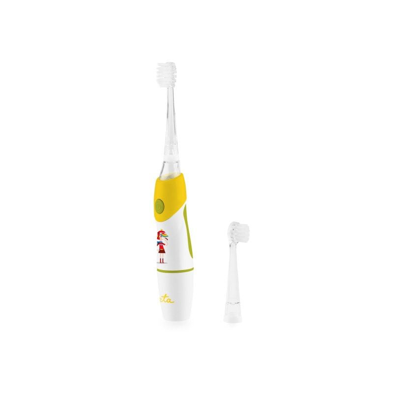 Hambahari ETA  Toothbrush | Sonetic 071090050 | Battery operated | For kids | Number of brush heads included 2 | Number of teeth brushing modes 1 | Yellow/White