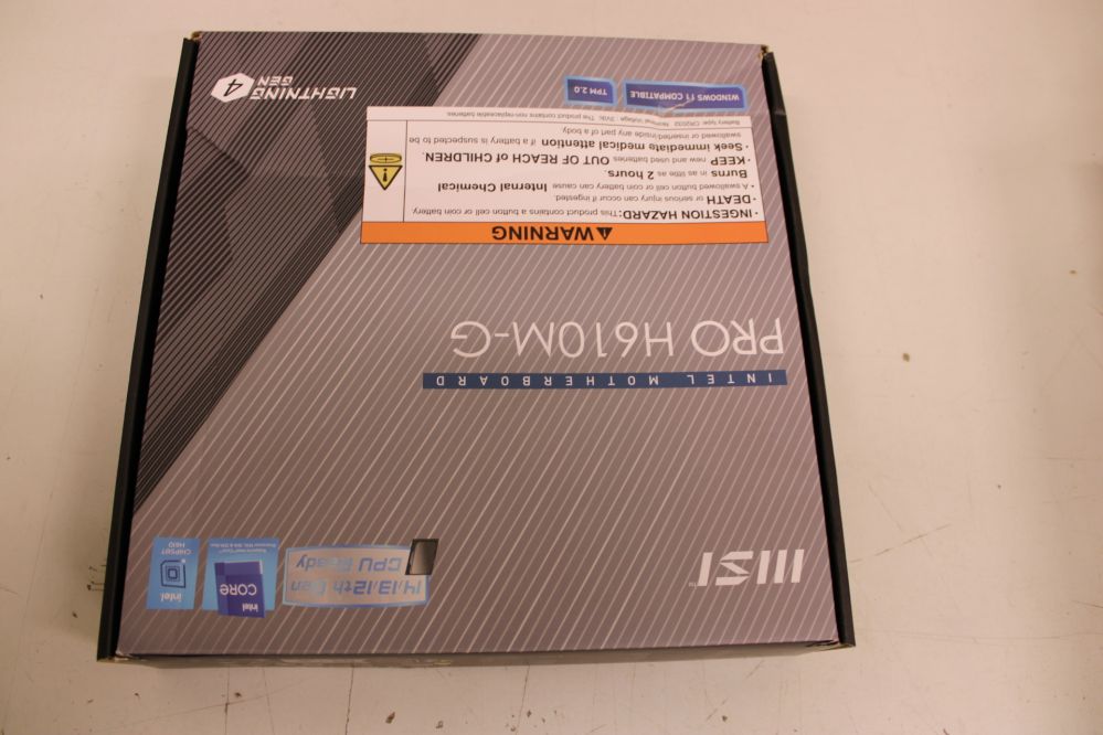 Intel protsessori emaplaat MSI  SALE OUT.  PRO H610M-G |  PRO H610M-G | Processor family Intel | Processor socket LGA1700 | DDR5 | Supported hard disk drive interfaces SATA, M.2 | Number of SATA connectors 4 | DAMAGED PACKAGING