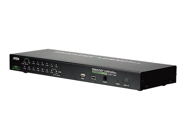 Server – muud tarvikud Aten  | 1-Local/Remote Shared Access 16-Port PS/2-USB VGA KVM Over IP Switch | CS1716I-AT-G | 1 x SPHD Male (Yellow), 16 x SPHD Female (Yellow), 1 x DB-25 Male, 1 x DC Jack, 1 x RJ-45 Female, 1 x RJ-11, 1 x USB Type A Female