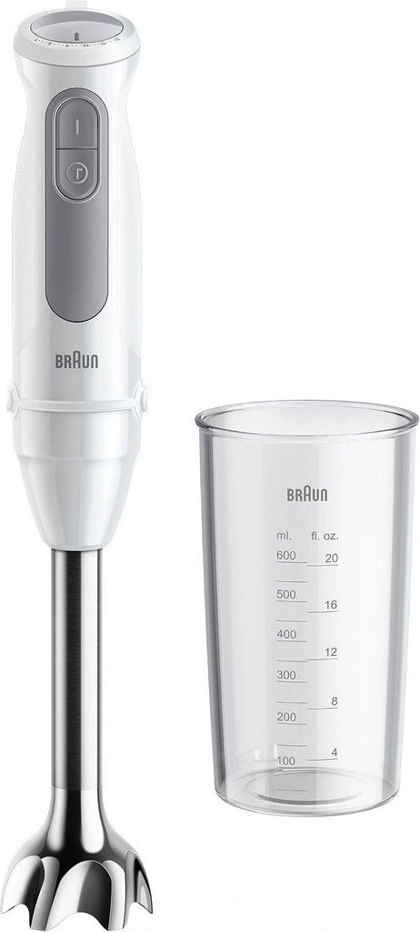 Миксеры и блендеры Braun  | Hand Blender | MQ50001MWH | Hand Blender | 1000 W | Jar material BPA free | Jar capacity 0.6 L | White