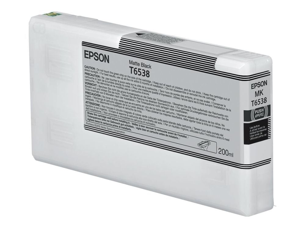 Tarvikud ja tarvikud EPSON  T65380N Matte Black Ink Cartridge (200ml) |  C13T65380N |  UltraChrome High Dynamic Range | Matte black