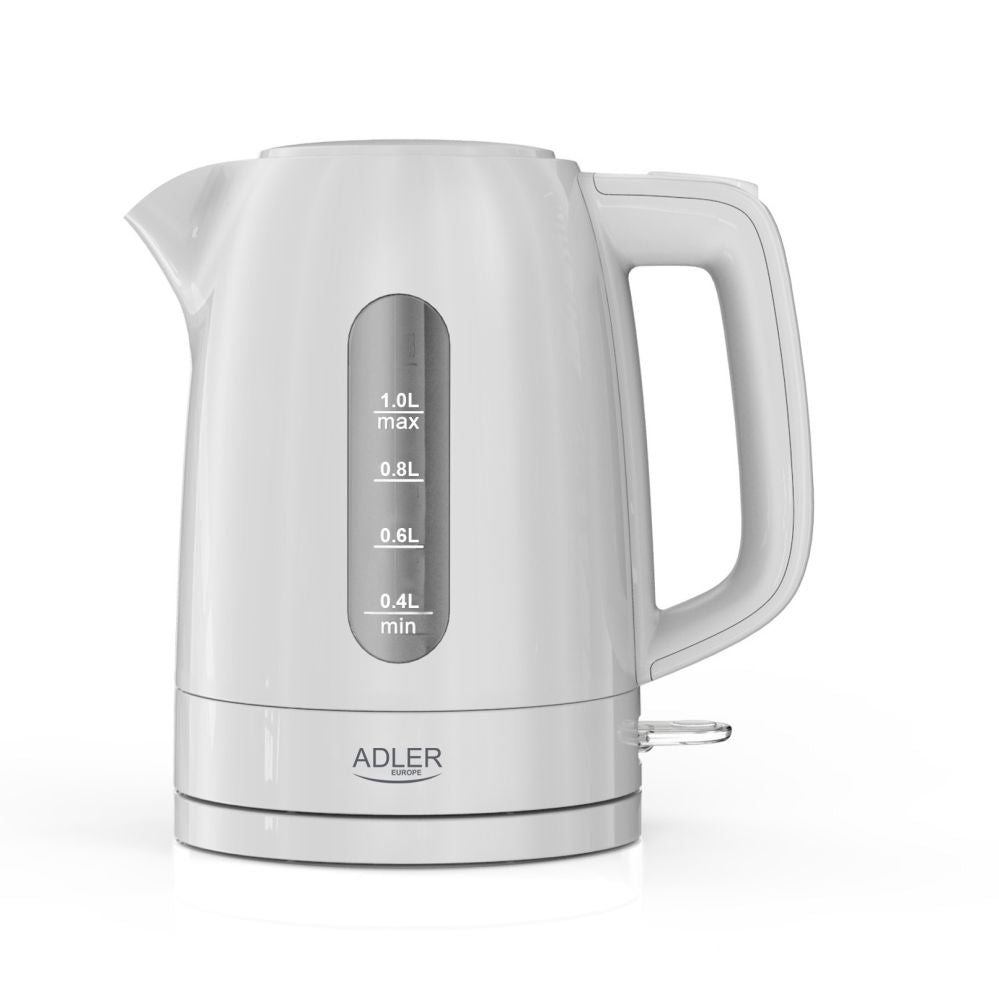 Veekeetja Adler  Kettle | AD 1380w | Electric | 2200 W | 1 L | Polypropylene | 360° rotational base | White