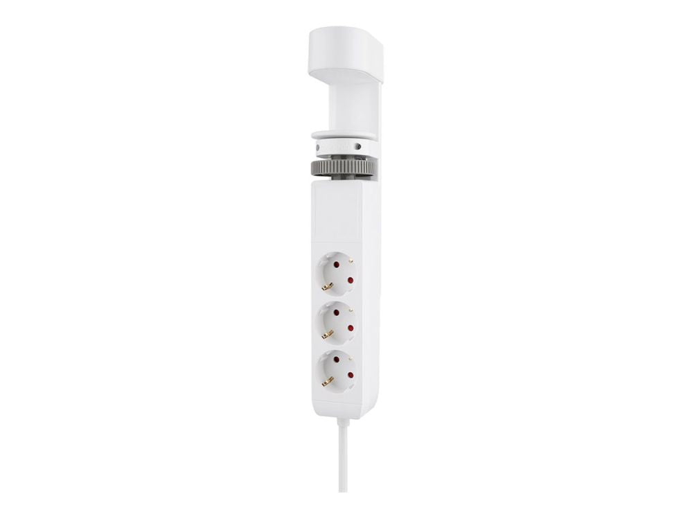 Выключатели и розетки NEOMOUNTS  DS22-840WH6 Desk socket with clamp and USB-C and USB-A ports - Quick charging |