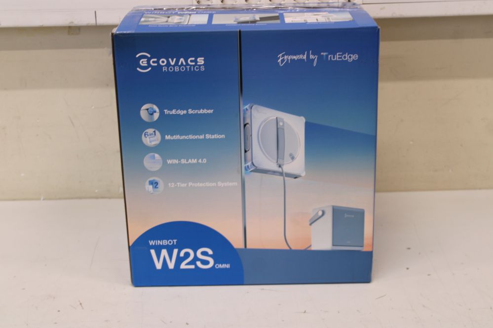 Портативный компьютер Ecovacs  SALE OUT.  WINBOT W2S OMNI Window cleaning robot, White/Silver |  Window Cleaning Robot | WINBOT W2S OMNI | Corded | 8000 Pa | White | USED, DIRTY