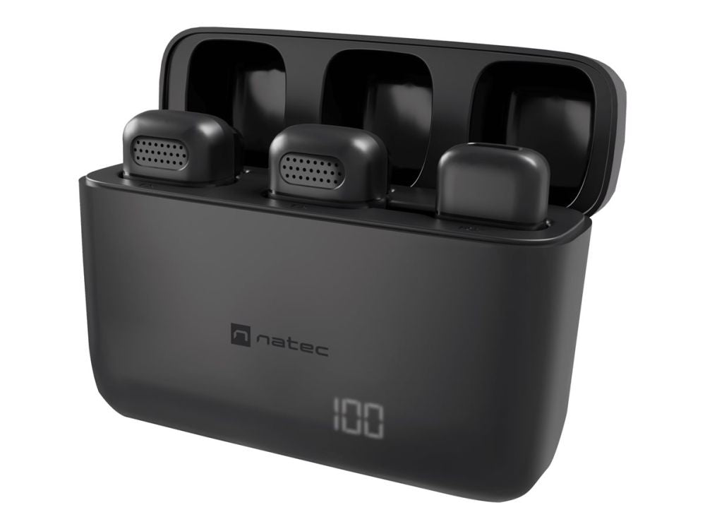 Wired headphones Natec  | Microphone | NMI-2253 | Hopper | Wireless | Black
