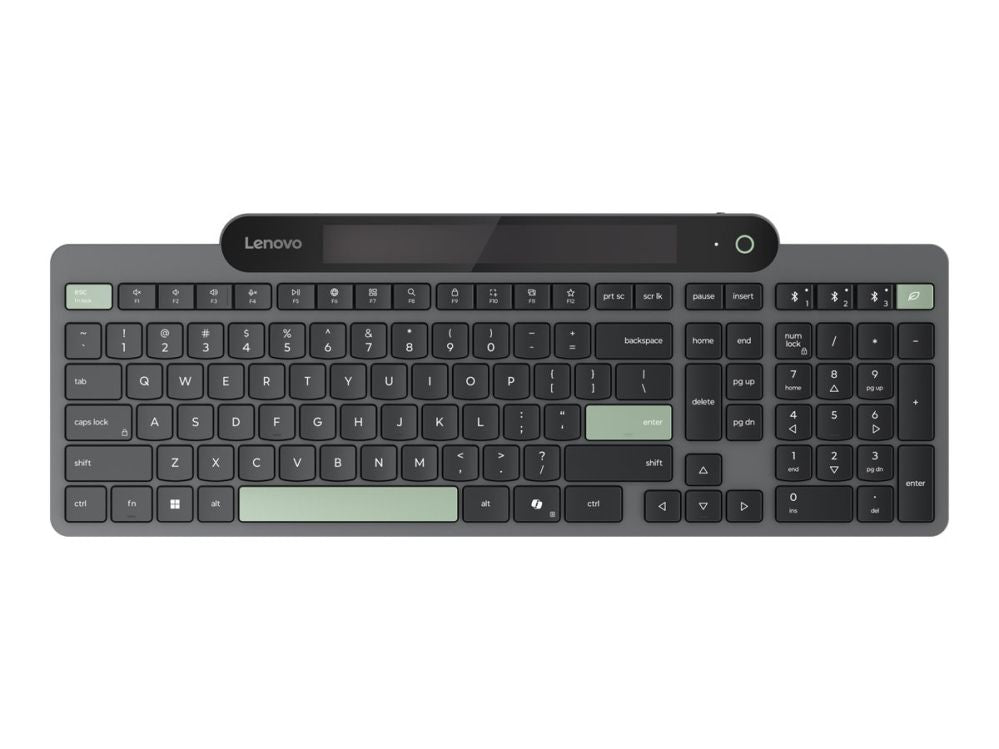 Компьютерная клавиатура Lenovo  Self-Charging Bluetooth Keyboard-US Euro | Keyboard | Bluetooth | US Euro | Black