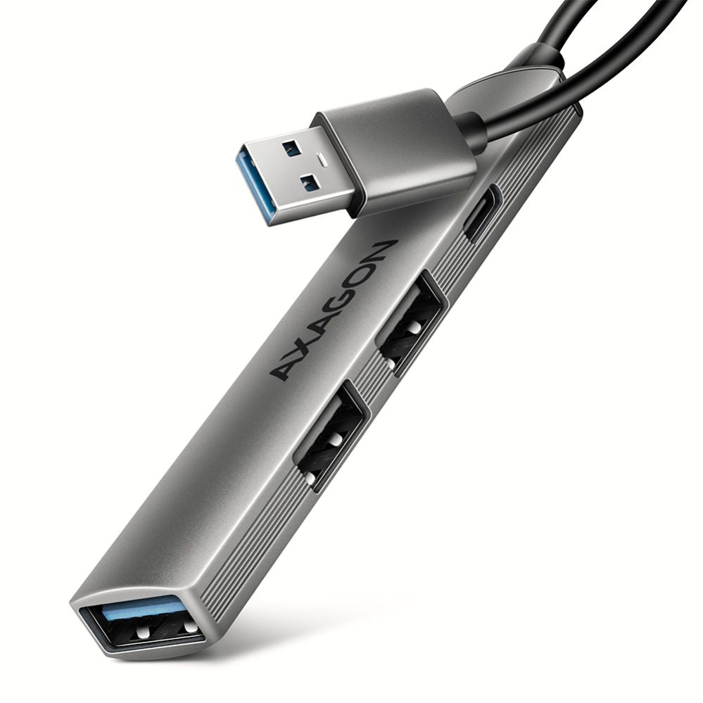 Laadija Axagon  ALU STRIP USB-A 4 port hub | HUE-STA