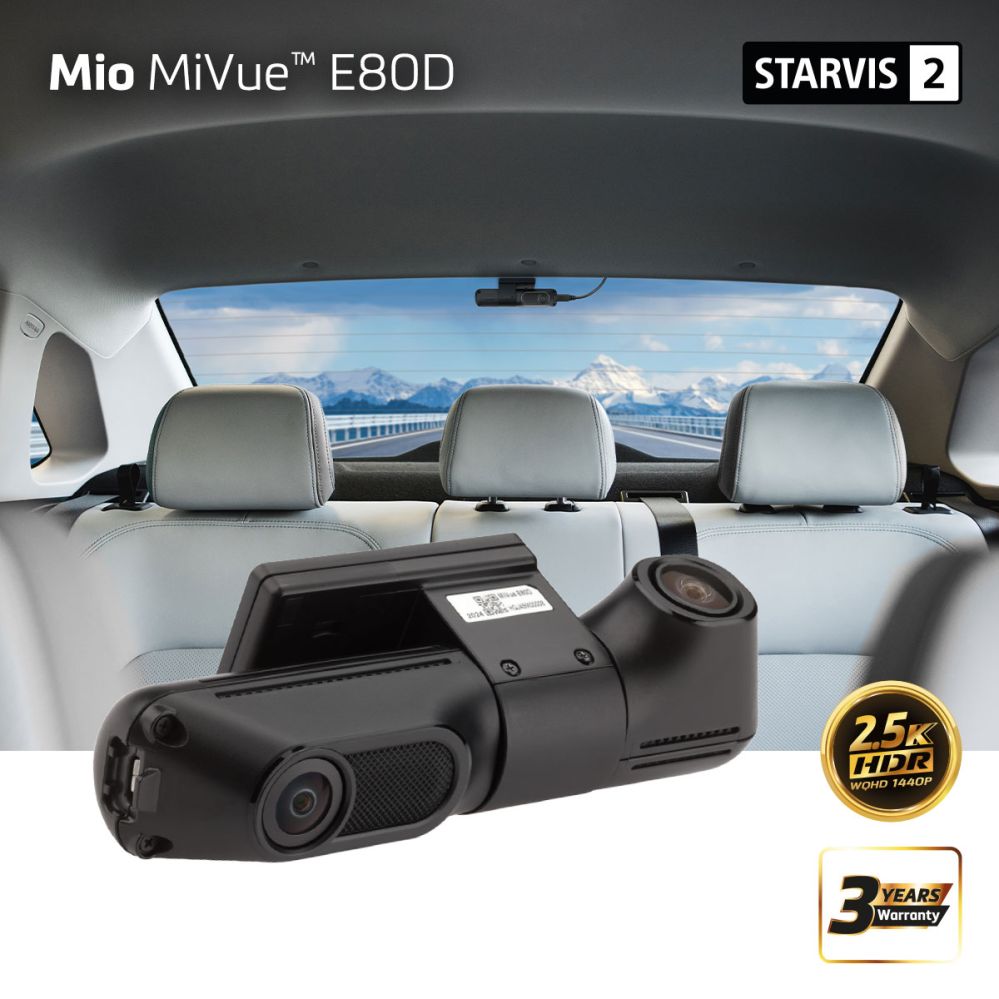 Фото и видео аксессуар Mio  MiVue E80D HDR Dual Rear Camera